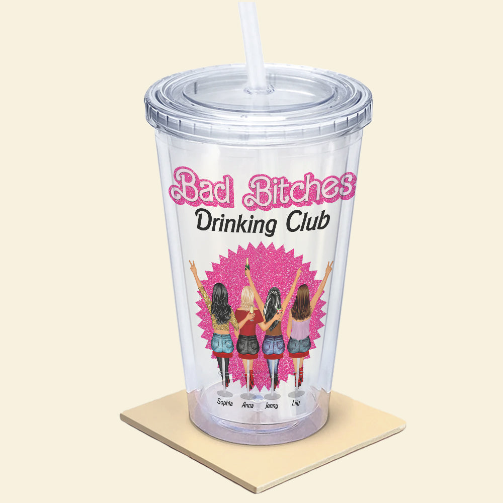 Bad Bitches Drinking Club Personalized Tumbler - Perfect Gifts for Best Friends Tumbler Cup PopCulturePrints