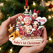 Load image into Gallery viewer, Capture the Joy of Baby's 1st Christmas - Personalized Acrylic Ornament Ornament PopCulturePrints
