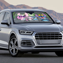 Load image into Gallery viewer, Custom Family Cartoon Windshield Sunshade Doormat PopCulturePrints
