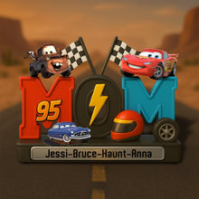 Load image into Gallery viewer, Lightning Fast Love - Personalized Gift for Mom Shaped Plaques PopCulturePrints
