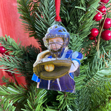 Load image into Gallery viewer, Personalized Baseball Player Christmas Ornament Ornament PopCulturePrints
