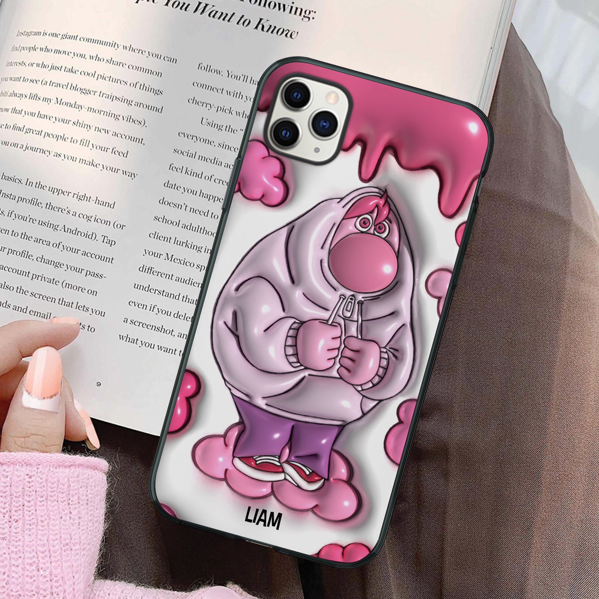 Personalized Crazy Cartoon Lover Phone Case for Enthusiasts