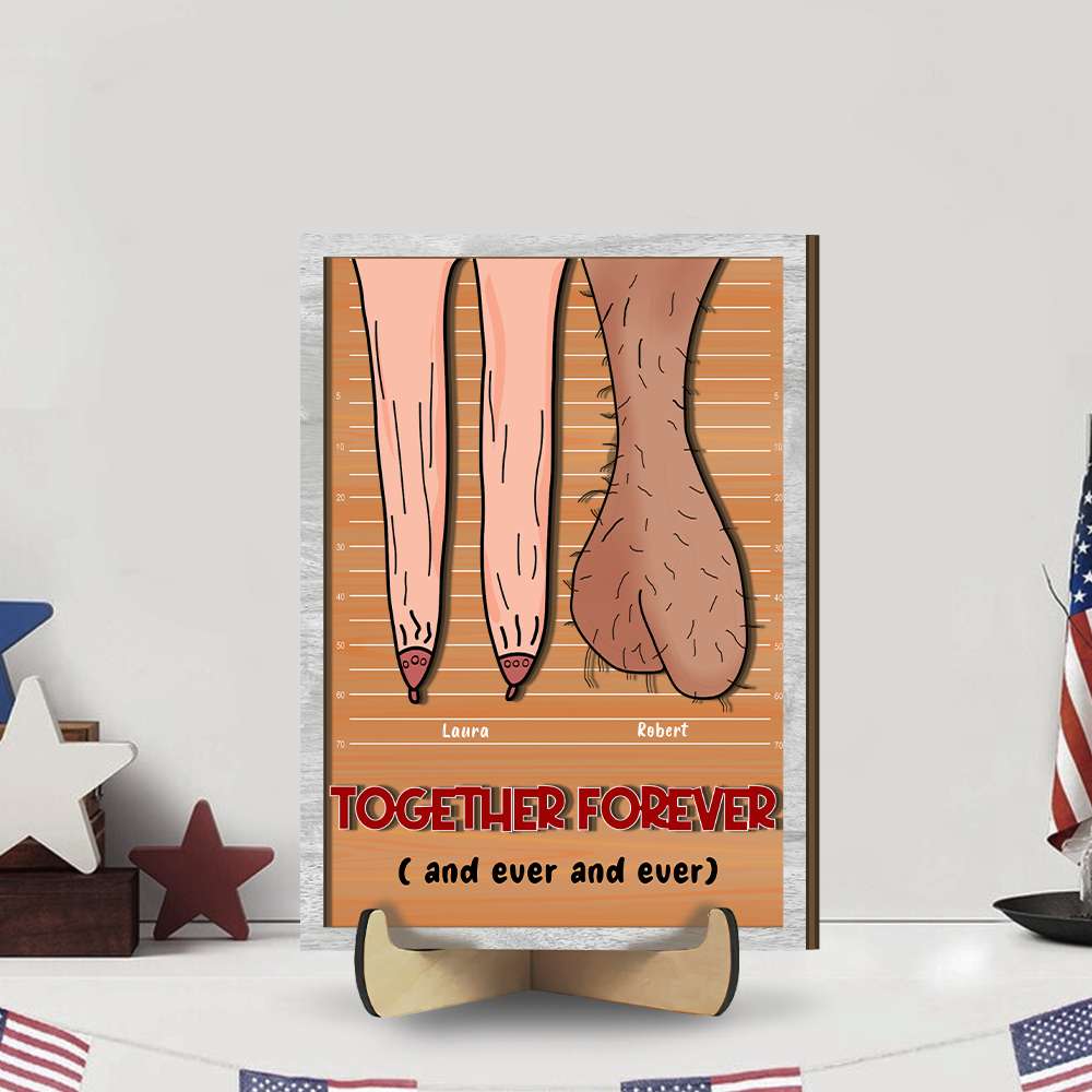 Personalized Together Forever Couples Wood Sign Wood Sign PopCulturePrints