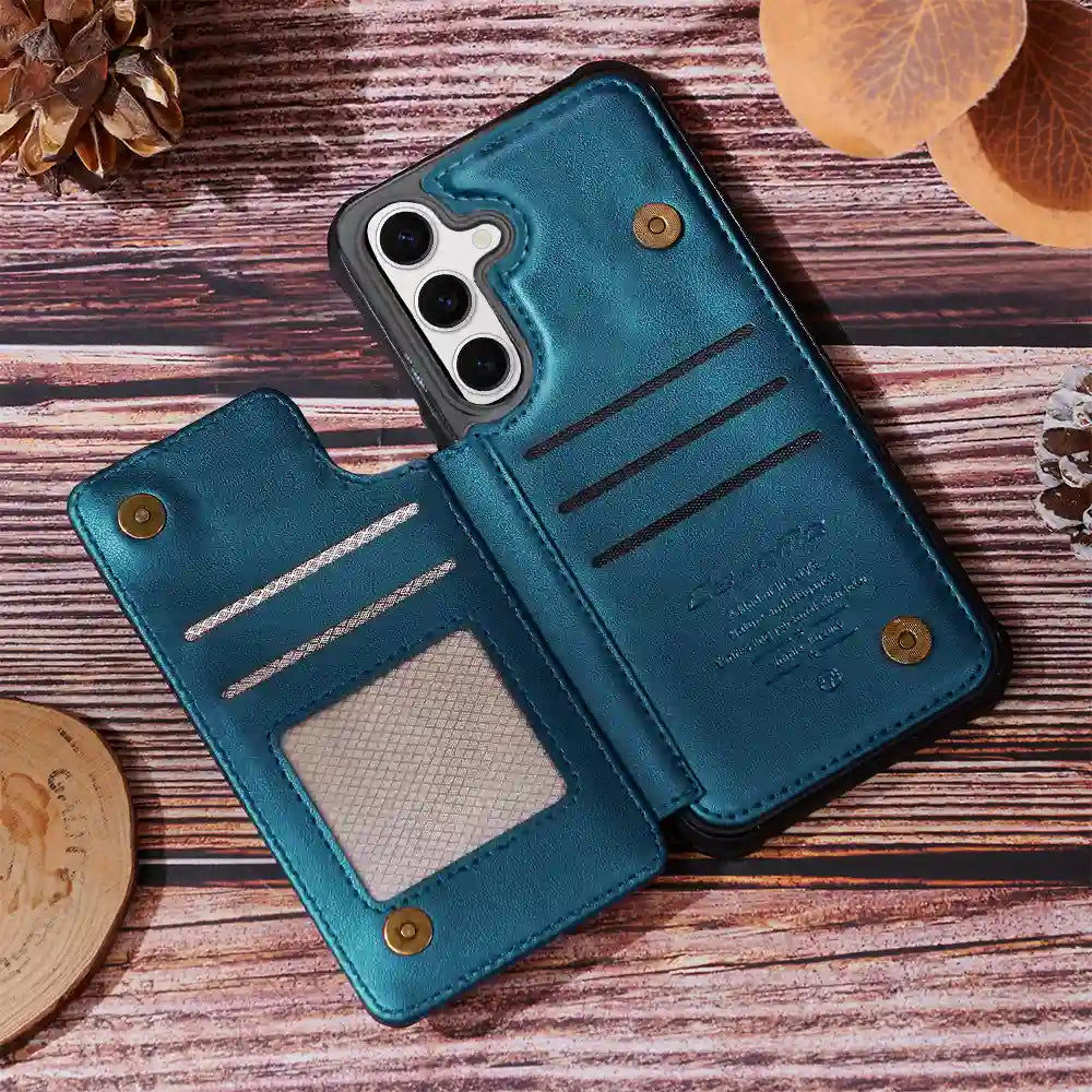 Cute Dogs And Cats Aesthetic Pattern - Personalized Leather Flip Wallet Phone Case Leather Flip Wallet Phone Case PopCulturePrints