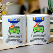 Load image into Gallery viewer, Star of Courage Mug - Personalized Coworker Gift for Every Occasion Coffee Mug PopCulturePrints

