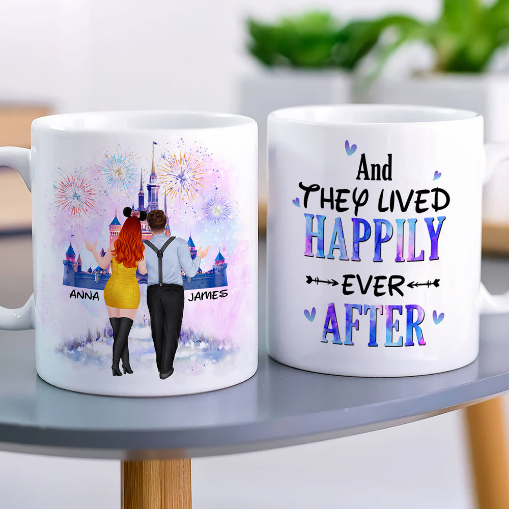 Personalized Happily Ever After Couple Mug - Custom Valentine's Day Gifts Coffee Mug PopCulturePrints