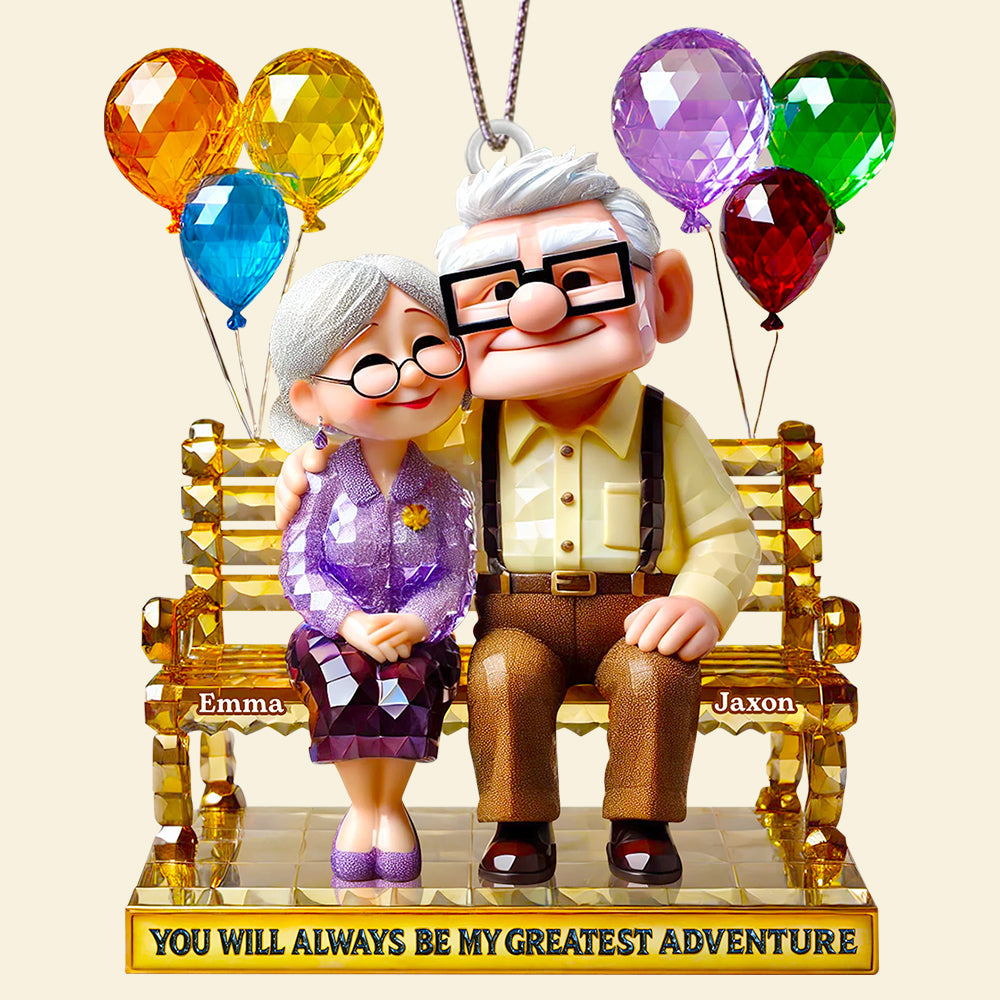 You Will Always Be My Greatest Adventure - Personalized Christmas Ornament for Couples Ornament PopCulturePrints