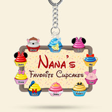 Load image into Gallery viewer, Nana&#39;s Sweet Treats Keychain - Personalized Gift for Grandma Keychains PopCulturePrints
