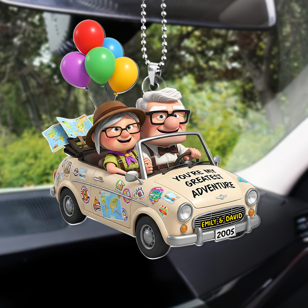 You're My Greatest Adventure - Personalized Couple Car Ornament Ornament PopCulturePrints
