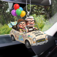 Load image into Gallery viewer, You&#39;re My Greatest Adventure - Personalized Couple Car Ornament Ornament PopCulturePrints
