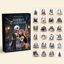 Load image into Gallery viewer, “Celebrate Love and Magic this Christmas” - Gothic Couple Advent Calendar - Personalize Your Gift for Couples Advent Calendar PopCulturePrints
