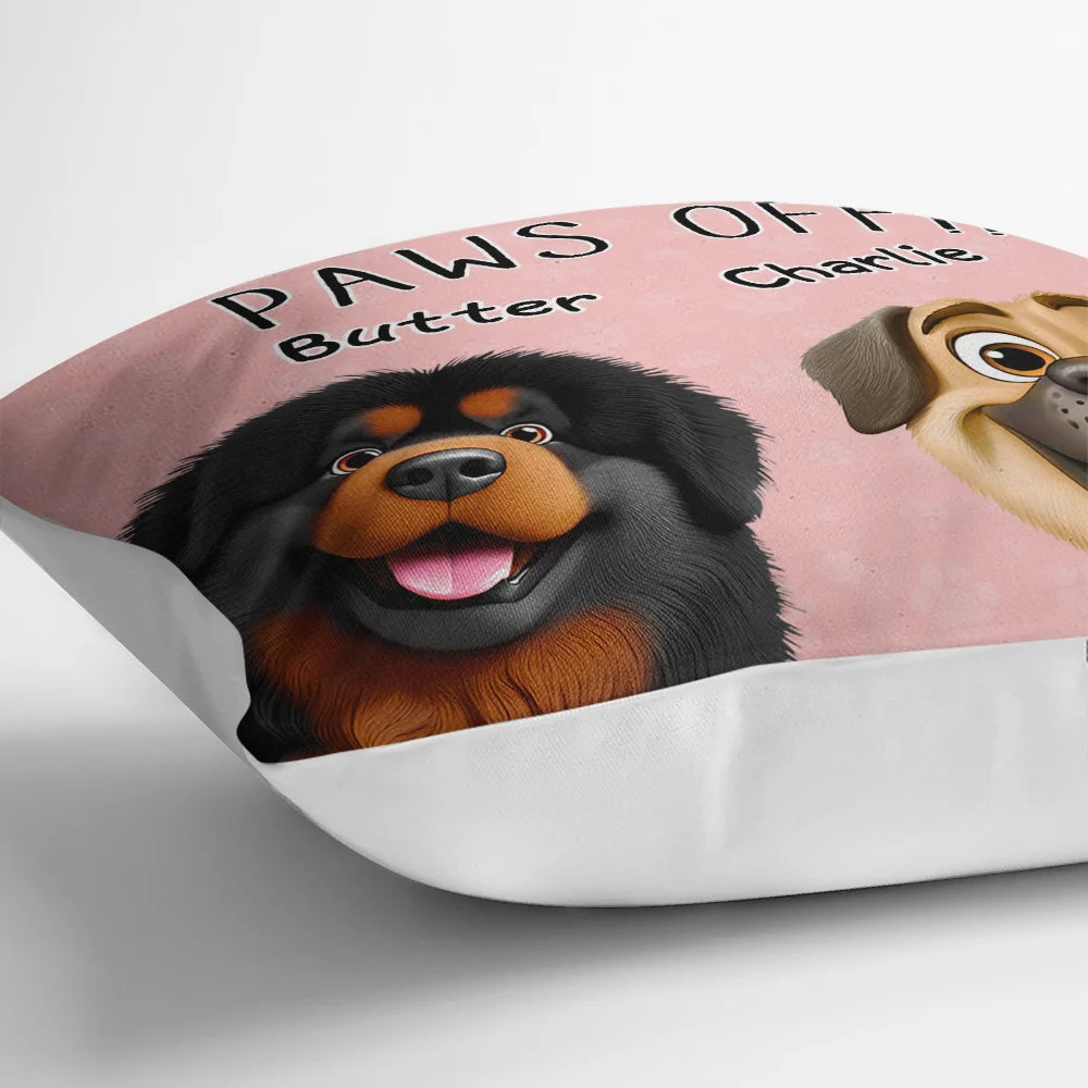 This Is Our Pillow, Paws Off!! - Personalized Pillow for Pet Lovers Pillow PopCulturePrints