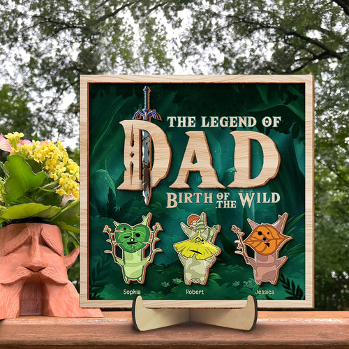 Personalized 'Legend of Dad' Wood Sign Wood Sign PopCulturePrints