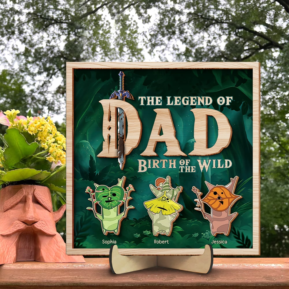 Personalized 'Legend of Dad' Wood Sign Wood Sign PopCulturePrints