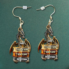 Load image into Gallery viewer, “Ignite Your Passion for Reading” - Book Series Earrings - Personalized Gift for Book Lovers Earrings PopCulturePrints
