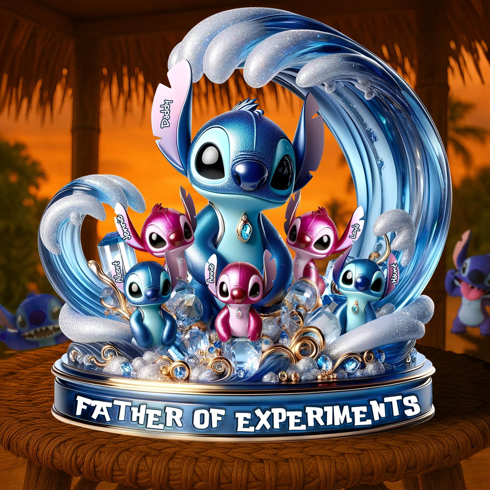 "Celebrate the Unique Bond - Alien Dad Acrylic Plaque - Personalized Gifts for Dad and Grandpa" Shaped Plaques PopCulturePrints