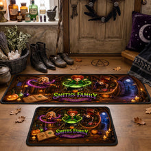 Load image into Gallery viewer, Embrace the Magic with Our Macabre Spell Sisters Runner Rug - A Personalized Gift for Your Family Doormat PopCulturePrints
