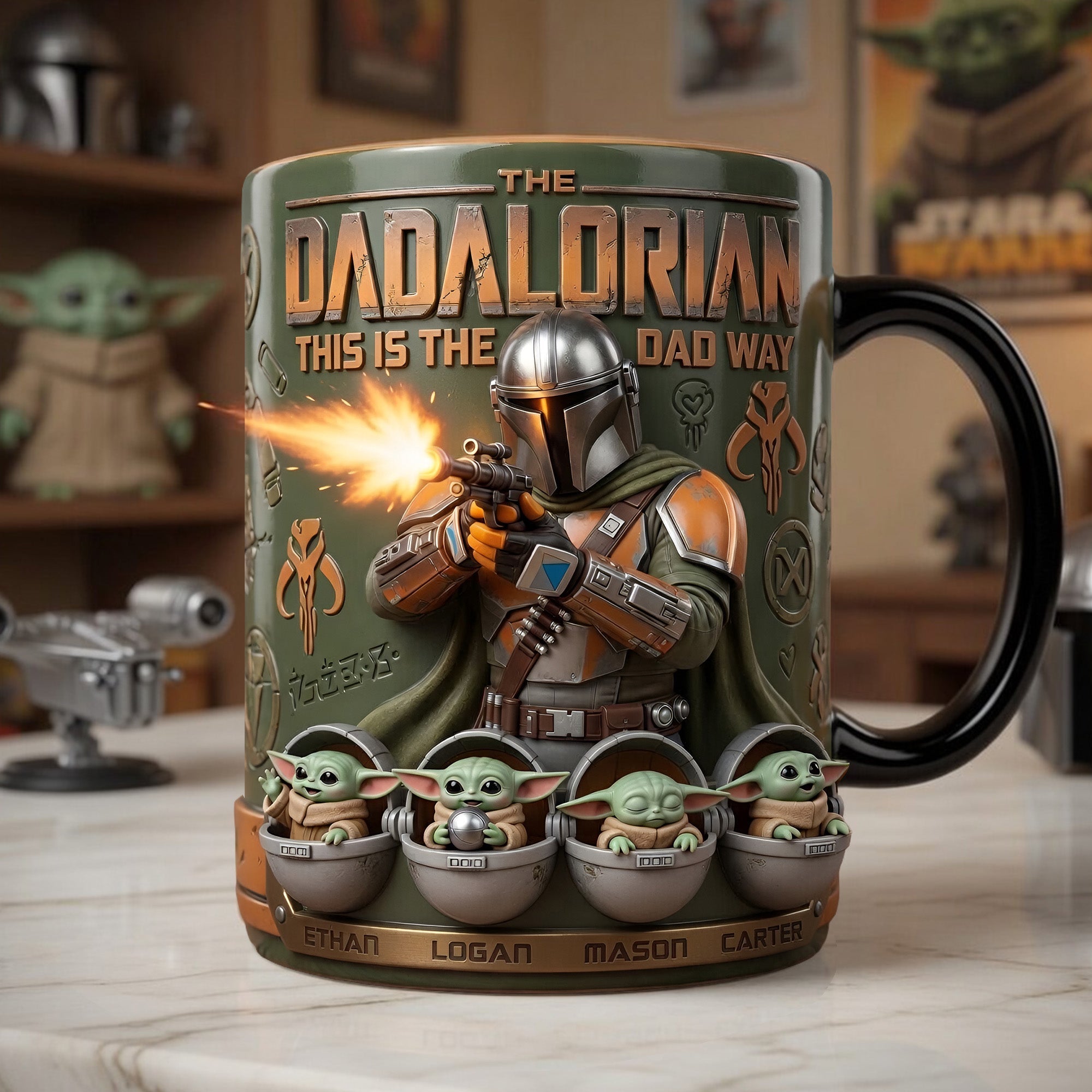 “This is the Dad Way” - Legendary Dad Force Magic Coffee Mug - Personalized Gifts for Dads, Grandpas, and More Coffee Mug PopCulturePrints