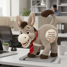 Load image into Gallery viewer, "Bring a Smile to Your Coworkers – Funny Donkey Custom Shape Pillow - Personalized Gifts for Boss, Friends &amp; Office Mates" Pillow PopCulturePrints
