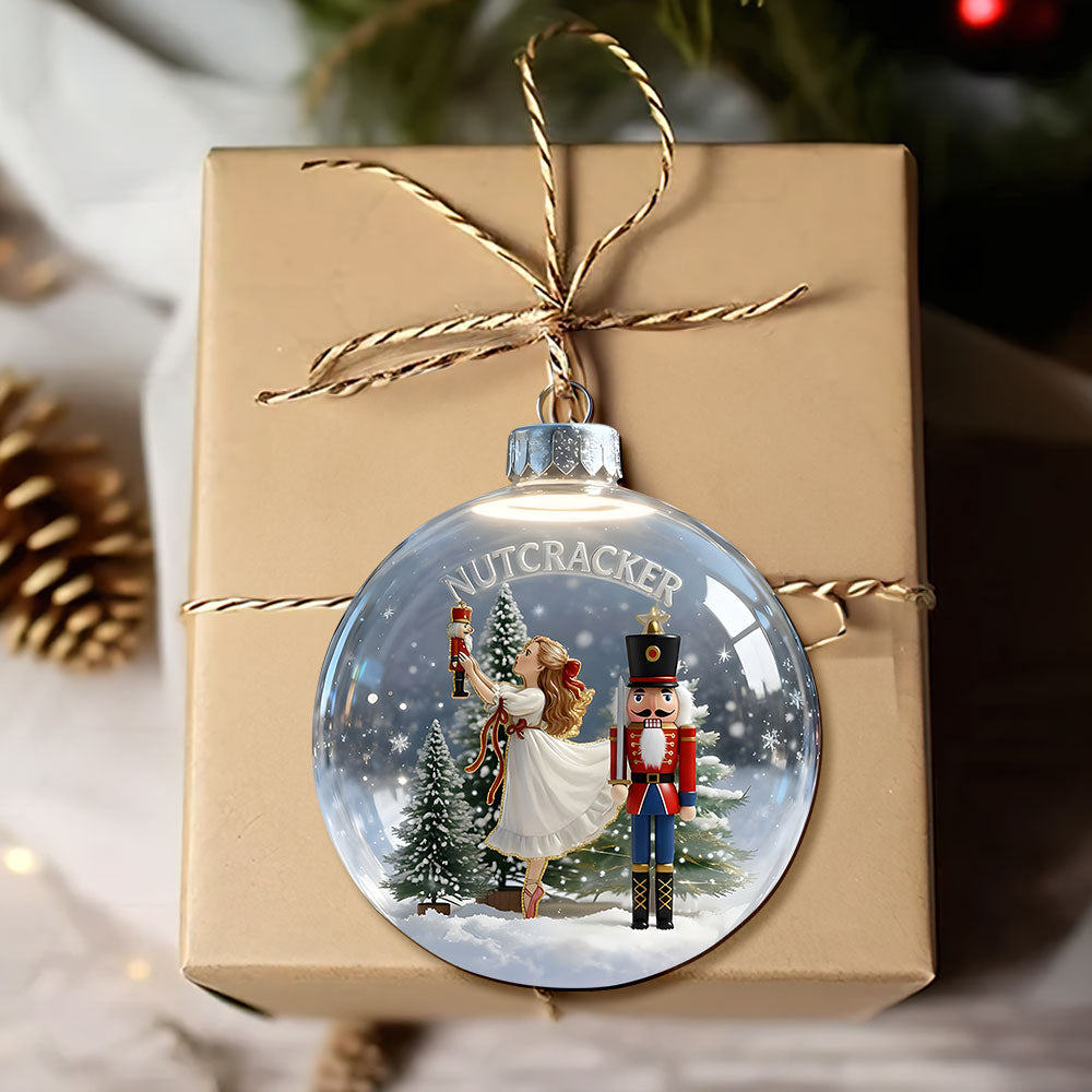 “Celebrate Magic and Dance” - Personalized Christmas Ornament for Ballet Lovers Ornament PopCulturePrints