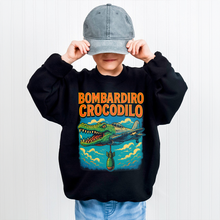 Load image into Gallery viewer, Unleash the Fun with Bombardiro Crocodilo – Personalized Kids Hoodie Shirts PopCulturePrints
