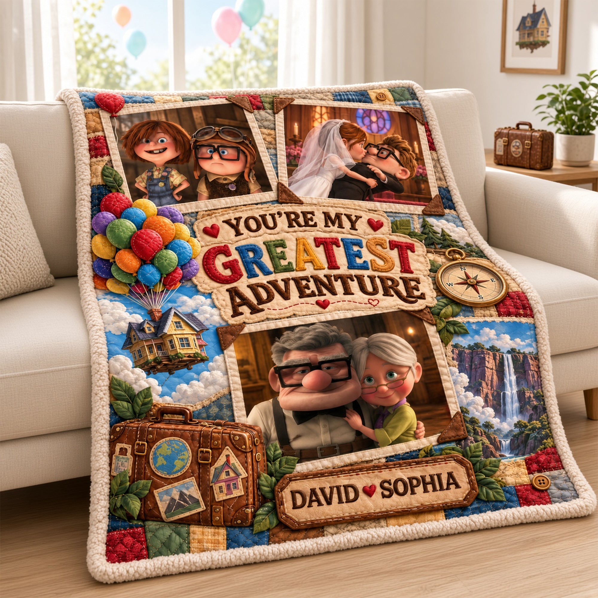 You're My Greatest Adventure Blanket - Personalized Gifts For Couple 07halu081026 Blanket PopCulturePrints