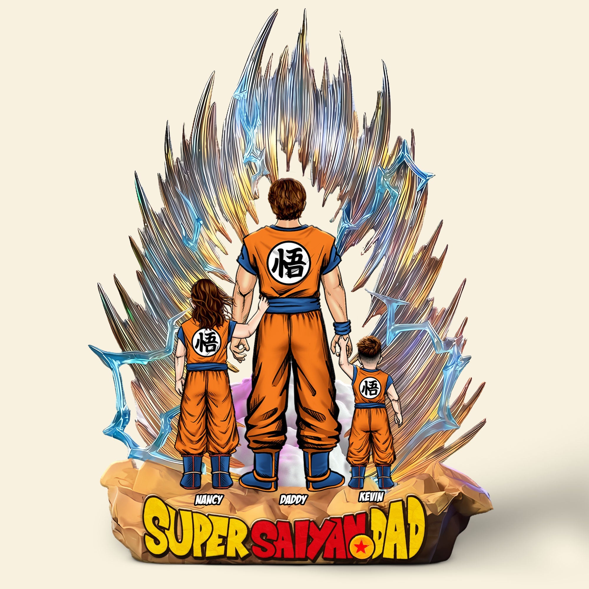 “Unleash Your Inner Hero” - Personalized Super Dad Plaque - Custom Gift for Fathers, Sons, Daughters, and Families Shaped Plaques PopCulturePrints