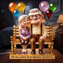 Load image into Gallery viewer, You Will Always Be My Greatest Adventure Light Box - Personalized Gift for Couples Light Box PopCulturePrints
