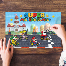 Load image into Gallery viewer, Super Racing Family Personalized Jigsaw Puzzle Wood Sign PopCulturePrints
