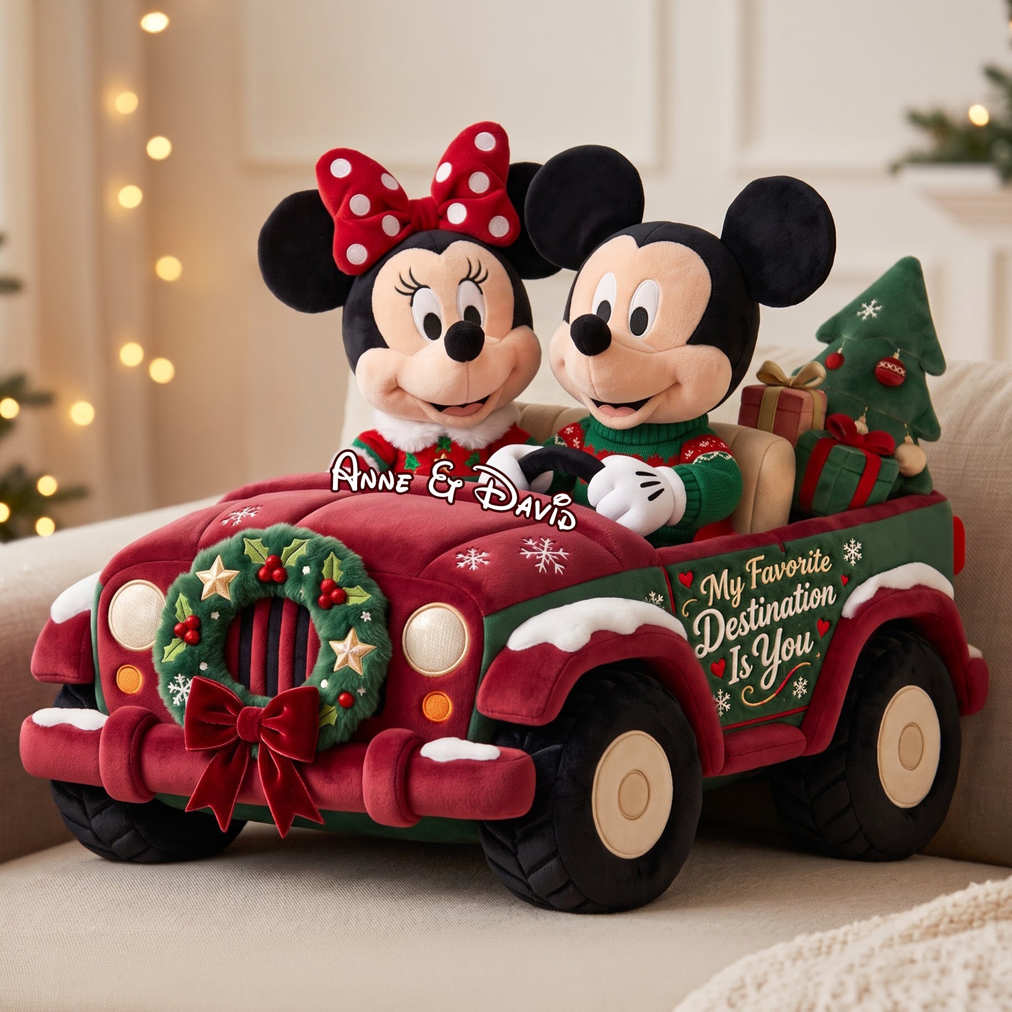 My Favorite Destination Is You - Cozy Christmas Pillow for Couples