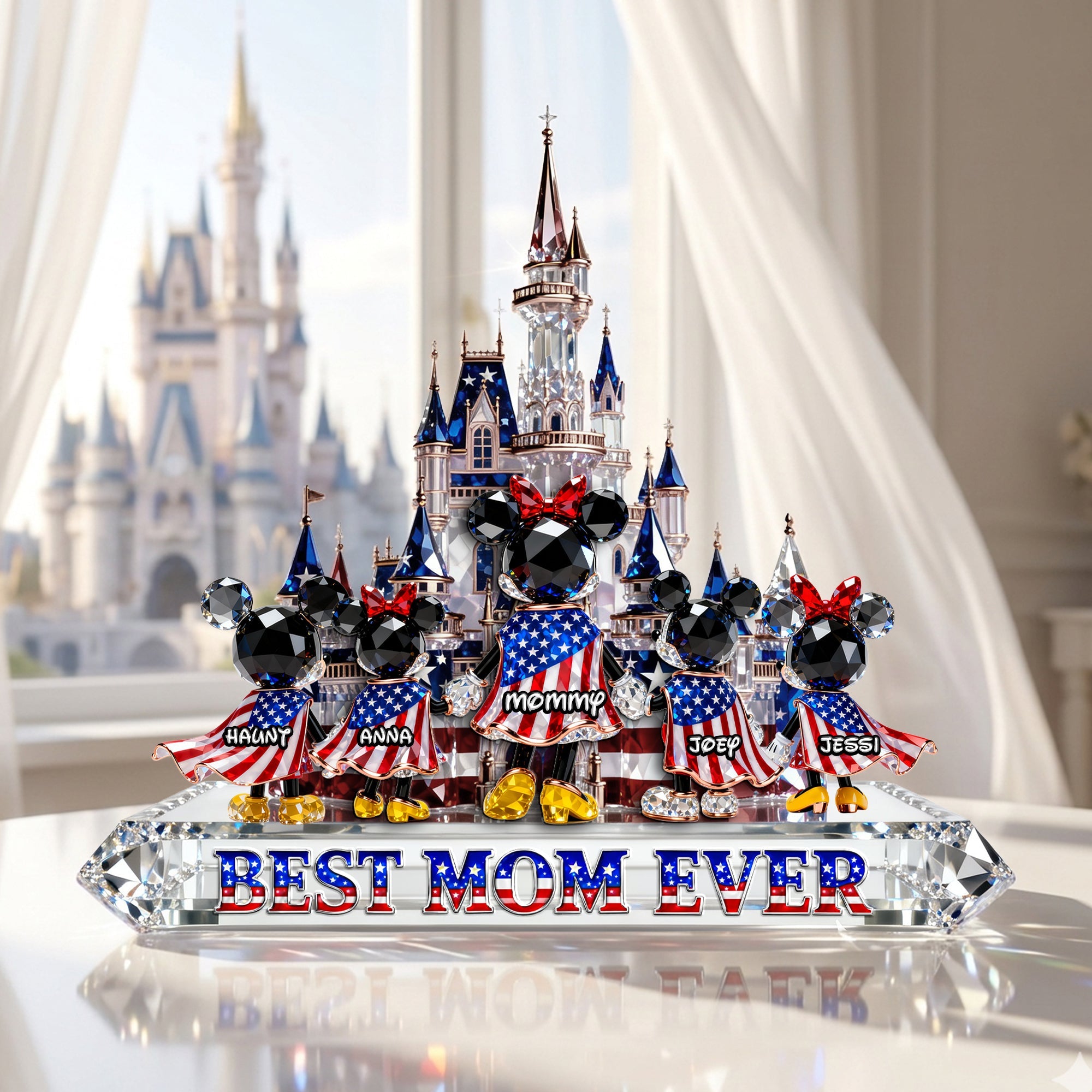 Best Mom Ever - Personalized Acrylic Plaque for Mother's Day, Gift for Mom and Grandma Shaped Plaques PopCulturePrints