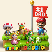 Load image into Gallery viewer, &quot;Every Dad’s Super Hero!&quot; - Super Daddio Plaque - Personalized Gifts for Dads and Grandpas Shaped Plaques PopCulturePrints
