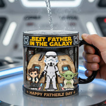 Load image into Gallery viewer, "Best Father in the Galaxy" - Personalized Magic Mug for Dads, Grandpas, and More Coffee Mug PopCulturePrints
