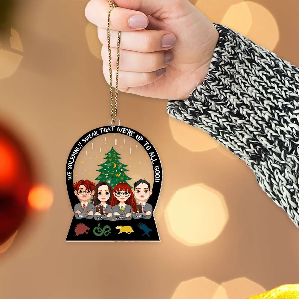 Personalized Christmas Magic Ornament for Grandkids - Custom Acrylic Decoration