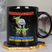 Load image into Gallery viewer, Personalized Dadalorian Coffee Mug - The Ultimate Dad Gift Coffee Mug PopCulturePrints
