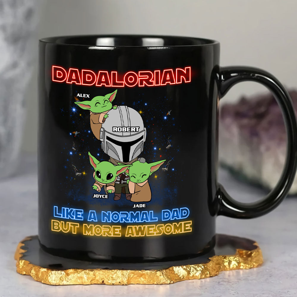 Personalized Dadalorian Coffee Mug - The Ultimate Dad Gift Coffee Mug PopCulturePrints