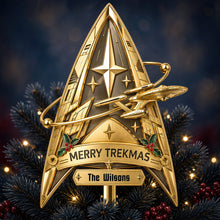 Load image into Gallery viewer, Deep Space Acrylic Christmas Tree Topper - Personalized Christmas Gifts 09HUDT021026 Ornament PopCulturePrints
