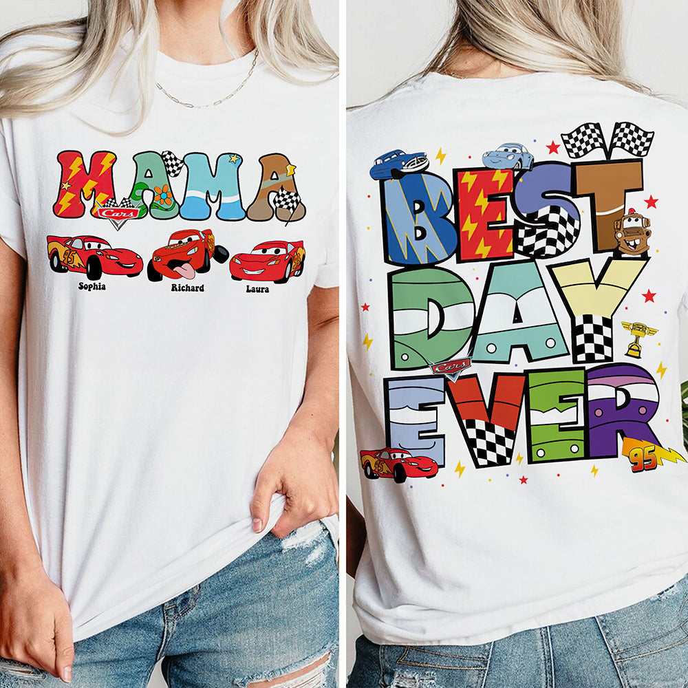 "Mama, Best Day Ever" - Personalized Gift for Mom, Custom Shirt for Mother's Day Shirts PopCulturePrints