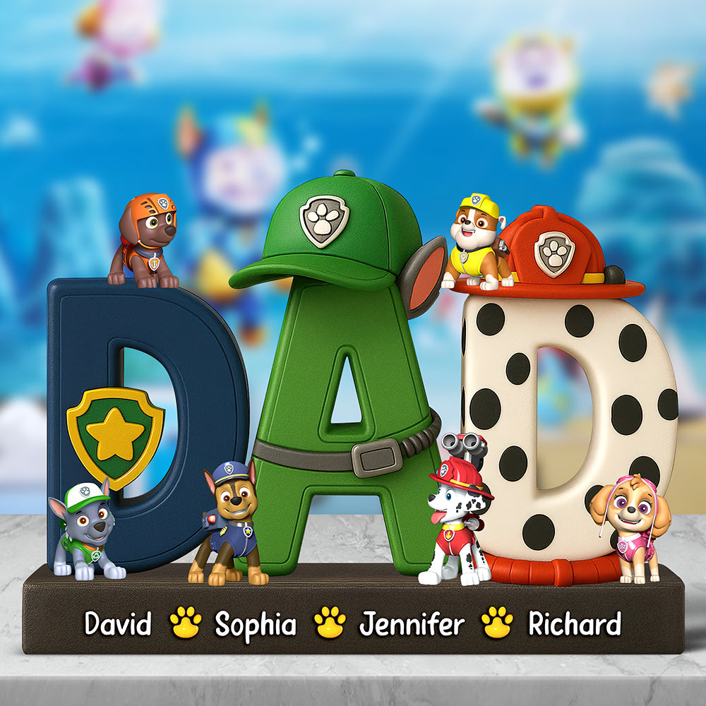 “Celebrate Family Bonding” - Custom Dog Family Acrylic Plaque - Gift for Mom, Dad, Grandma & More! Shaped Plaques PopCulturePrints