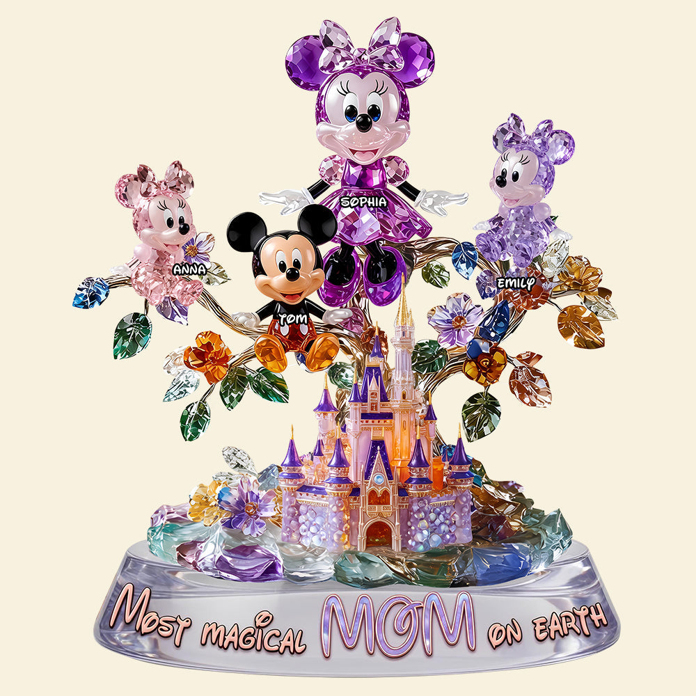 Most Magical Mom on Earth - Personalized Magic Tree Acrylic Plaque - Unique Gift for Mom, Grandma, and Loved Ones Shaped Plaques PopCulturePrints