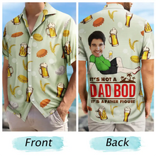 Load image into Gallery viewer, It&#39;s Not A Dad Bod, It&#39;s A Father&#39;s Figure - Custom Personalized Hawaiian Shirt for Dads Hawaiian Shirt PopCulturePrints
