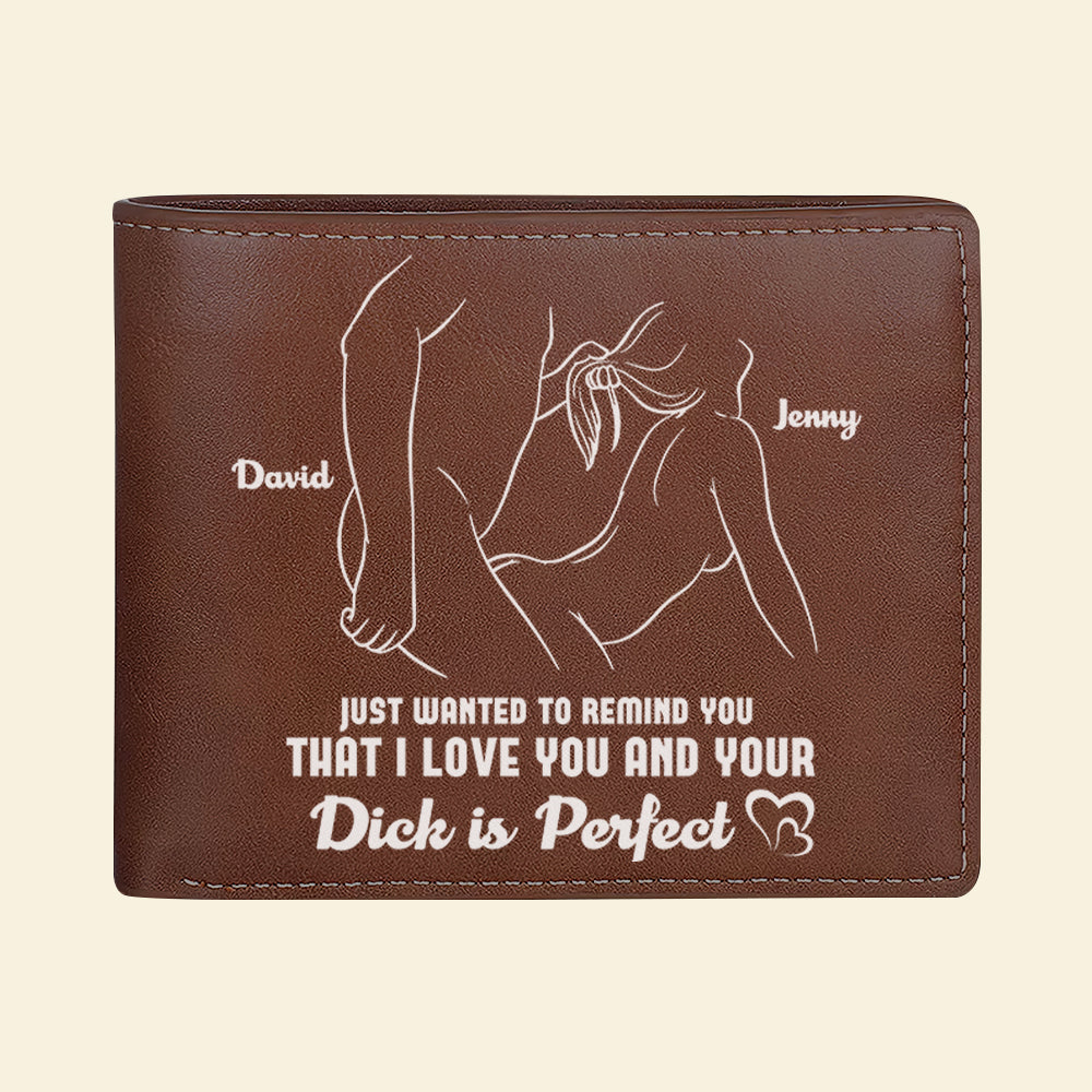 Personalized Couple PU Leather Wallet - I Love You Gift Leather Wallet PopCulturePrints