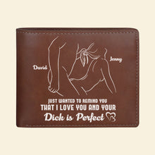 Load image into Gallery viewer, Personalized Couple PU Leather Wallet - I Love You Gift Leather Wallet PopCulturePrints
