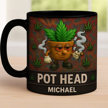 Load image into Gallery viewer, &quot;Elevate Your Coffee Experience&quot; - Pot Head Mug - Personalized Gift for Men Coffee Mug PopCulturePrints
