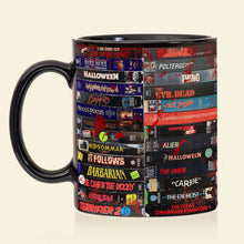 Load image into Gallery viewer, Retro Horror VHS Tape Mug for Movie Lovers Coffee Mug PopCulturePrints
