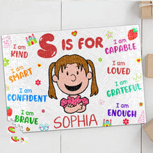 Load image into Gallery viewer, Personalized Inspirational Kids Jigsaw Puzzle - Custom Name Puzzle
