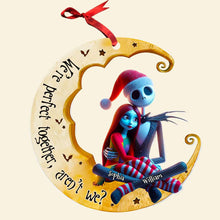 Load image into Gallery viewer, Custom Christmas Couple Ornament - Perfect Together Design Ornament PopCulturePrints
