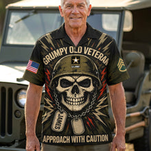 Load image into Gallery viewer, Grumpy Old Veteran Hawaiian Shirt - Personalized Gift for Veterans Hawaiian Shirts PopCulturePrints
