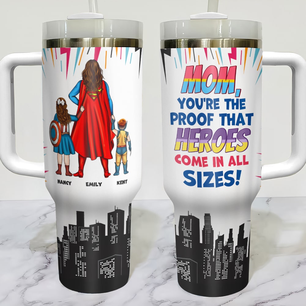 Personalized Superhero Pencil Case for Kids Tumbler Cup PopCulturePrints