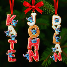Load image into Gallery viewer, Celebrate the Holidays with Personal Touch - Gingerbread Custom Name Alphabet Ornament - Perfect Personalized Gift for Friends, Family, and Kids Ornament PopCulturePrints
